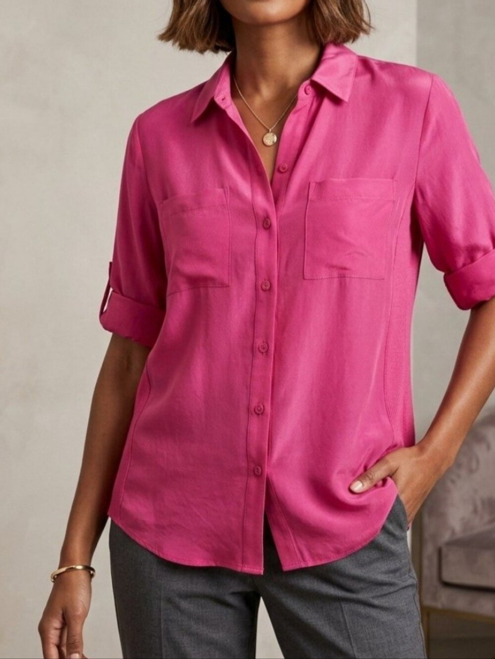 Ann Taylor Cotton And Silk